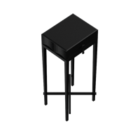 Chinese style lacquered flower stand