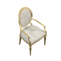 European fabric dining chair
