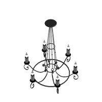 American metal chandelier
