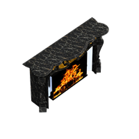 European fireplace