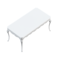 European painted table