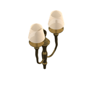 European metal wall lamp