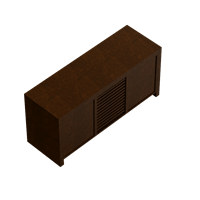 American wooden side cabinet