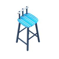 Mediterranean wind bar chair
