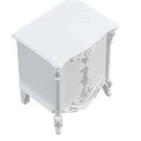 European bedside table