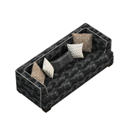 European fabric double sofa