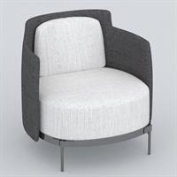 Modern fabric single sofa