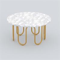 American marble tea table