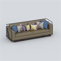Light luxury leather multi-seater sofa