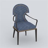 New Chinese style fabric dining chair