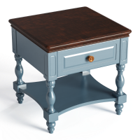 Mediterranean  Solid wood  Side table