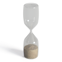 Modern handicraft hourglass