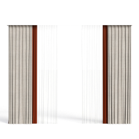 Modern double curtain