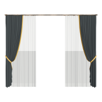 Modern double curtain