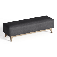 Nordic fabric bed end stool