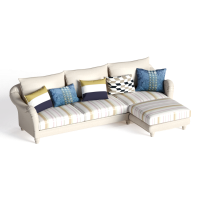 Mediterranean leather corner sofa-6.10 off shelf, new ID105790640