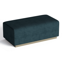 Light luxury style fabric footrest