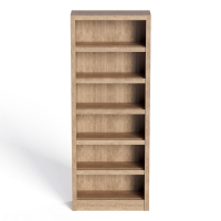 Industrial style solid wood bookcase