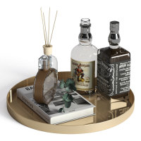 Light luxury style decorative tray