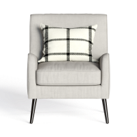 Nordic style fabric single sofa