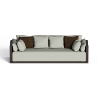 Chinese style cloth art multi-person sofa