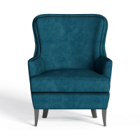 European-style fabric single sofa