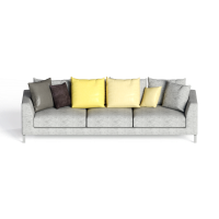 Industrial style cloth multi-seat sofa