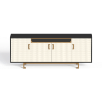 Light luxury style wooden TV cabinet