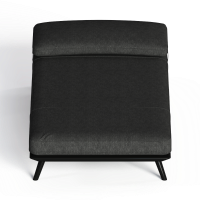 Modern fabric chaise longue