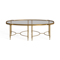 European glass coffee table