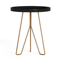 Light luxury metal side table