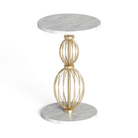 American marble side table