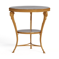 European style metal side table