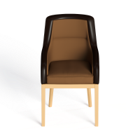 Modern leather dining chair