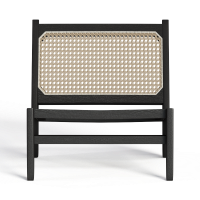 Modern solid wood lounge chair