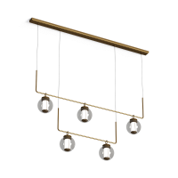 Modern metal chandelier - use of photo grade function