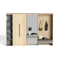 Modern solid wood console cabinet