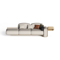 Light luxury fabric multi-person sofa