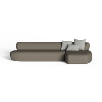 Modern fabric multi-seat sofa