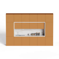 Modern paint overall cabinet
