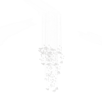 Modern glass chandelier