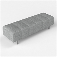 Modern fabric bed end stool