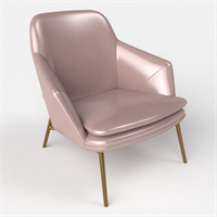 Modern leather art lounge chair