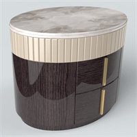 Light luxury wooden bedside table