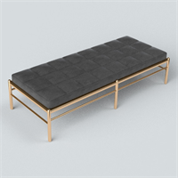 Light luxury wind cloth bed end stool