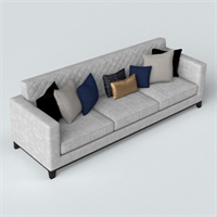 Light luxury wind cloth multi - person sofa