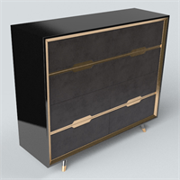Light luxury wind paint edge cabinet