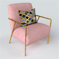 Light luxury wind cloth art leisure sofa