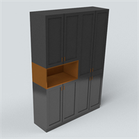 Light luxury lacquer shoe cabinet