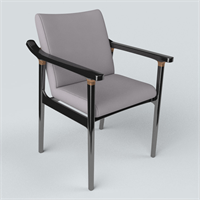 New Chinese fabric dining chair